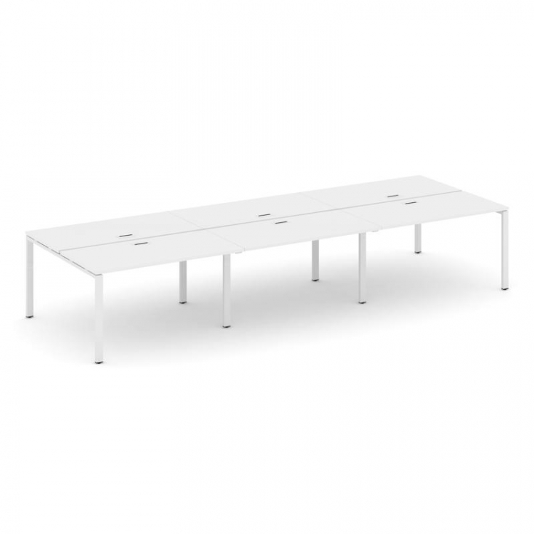 Style Project Рабочая станция 2-х сторон. SN-6P.DRS-074 Белый/Металл Белый 4740*1432*750