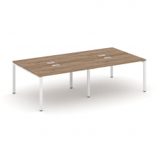 Style Project Рабочая станция 2-х сторон. SN-6P.DRS-054 Дуб Табак/Металл Белый 3160*1632*750