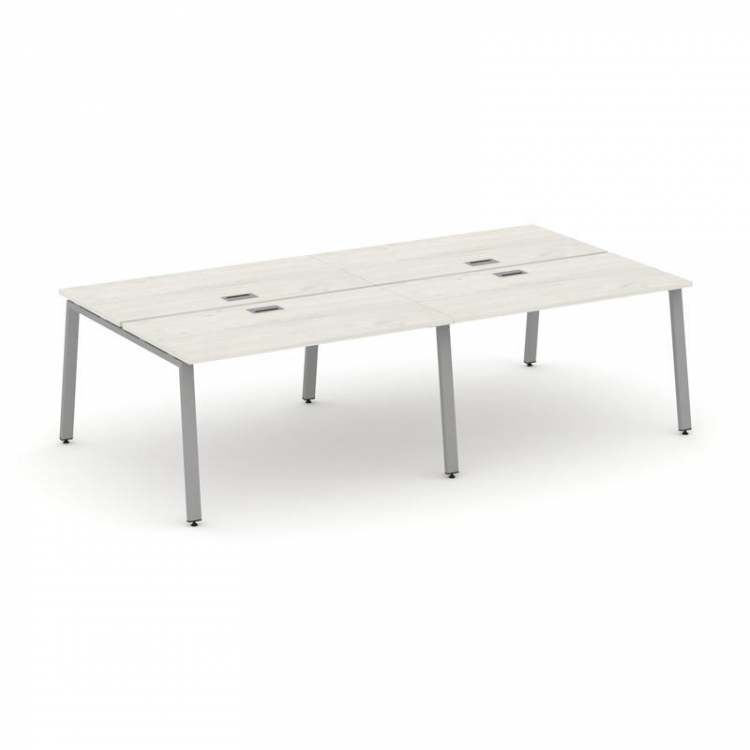 Style Project Рабочая станция 2-х сторон. SN-6A.DRS-053 Дуб Наварра/Металл Серый 2760*1632*750