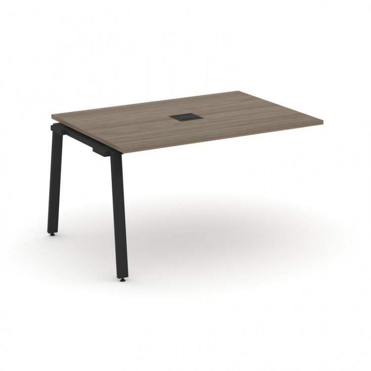 Style Project Проходной наб. элем. перег. стола SN-6A.NSPRG-003 Вяз Благородный/Металл Черный 1380*9