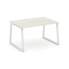 Style Project Стол переговорный SN-6T1.SPRG-003.3 Дуб Наварра/Металл Белый 1380*980*750