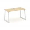 Style Project Стол письменный SN-6T1.SP-025 Акация Лорка/Металл Белый/Заглушка Пластик Белый 1780*80