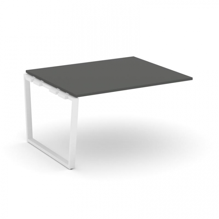 Style Project Проходной наб. элем. перег. стола SN-6T2.NSPRG-034.3 Антрацит/Металл Белый 1580*1180*7