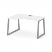 Style Project Стол рабочий эргоном. SN-6T1.SPA-021(L) Белый/Металл Серый/Заглушка Пластик Серебро 13
