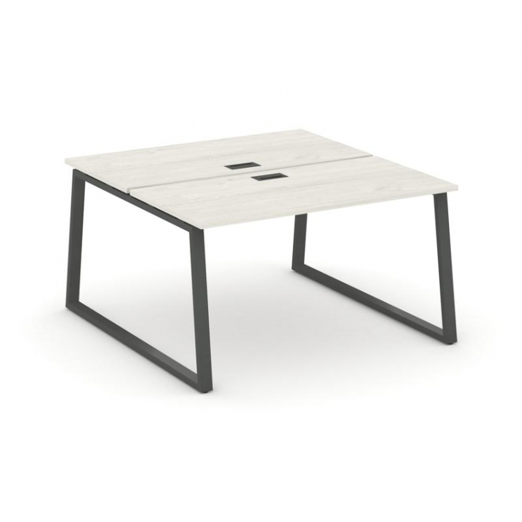 Style Project Рабочая станция 2-х сторон. SN-6T1.DRS-022 Дуб Наварра/Металл Антрацит/Черный Пластик