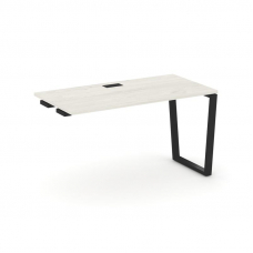 Style Project Стол-приставка к опор. элем. SN-6T2.OPRS-014 Дуб Наварра/Металл Черный/Заглушка Пласти