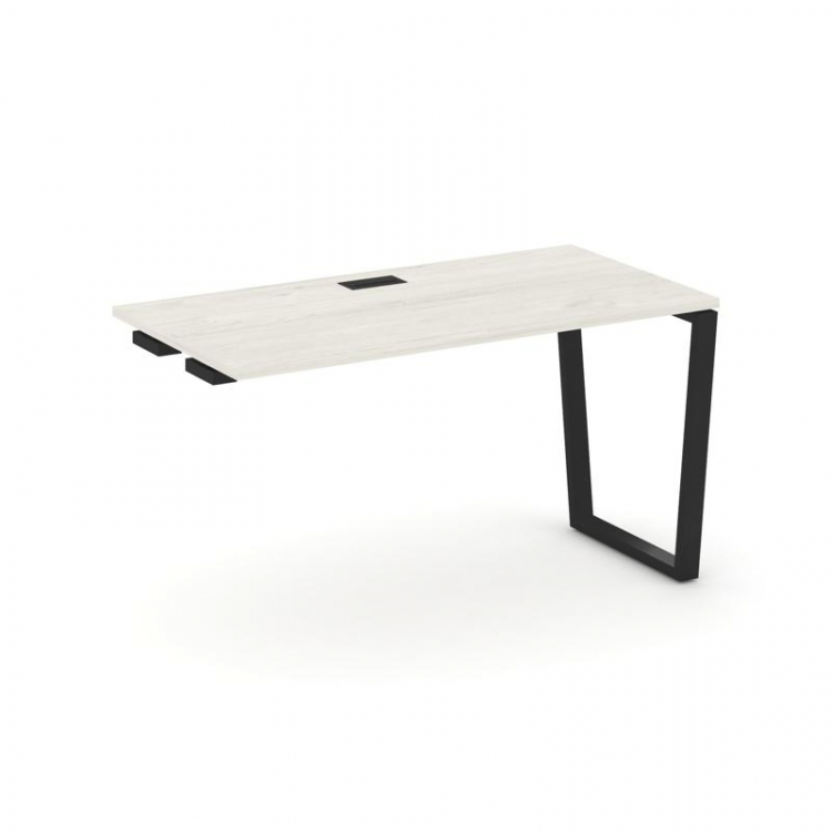 Style Project Стол-приставка к опор. элем. SN-6T2.OPRS-014 Дуб Наварра/Металл Черный/Заглушка Пласти