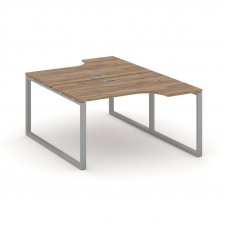 Style Project Рабочая станция эргоном. SN-6O.DRPA-002 Дуб Табак/Металл Серый 1580*1232/1992*750