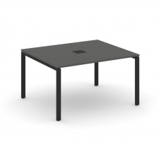 Style Project Стол переговорный SN-6P.SPRG-032 Антрацит/Металл Черный 1180*1180*750