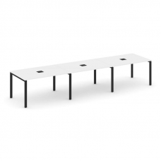 Style Project Стол переговорный SN-6P.SPRG-022 Белый/Металл Черный 3540*980*750