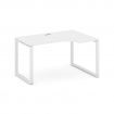 Style Project Стол рабочий эргоном. SN-6O.SPA-021(R) Белый/Металл Белый 1380*800/980*750