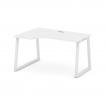 Style Project Стол рабочий эргоном. SN-6T1.SPA-011(L) Белый/Металл Белый/Заглушка Пластик Белый 1380