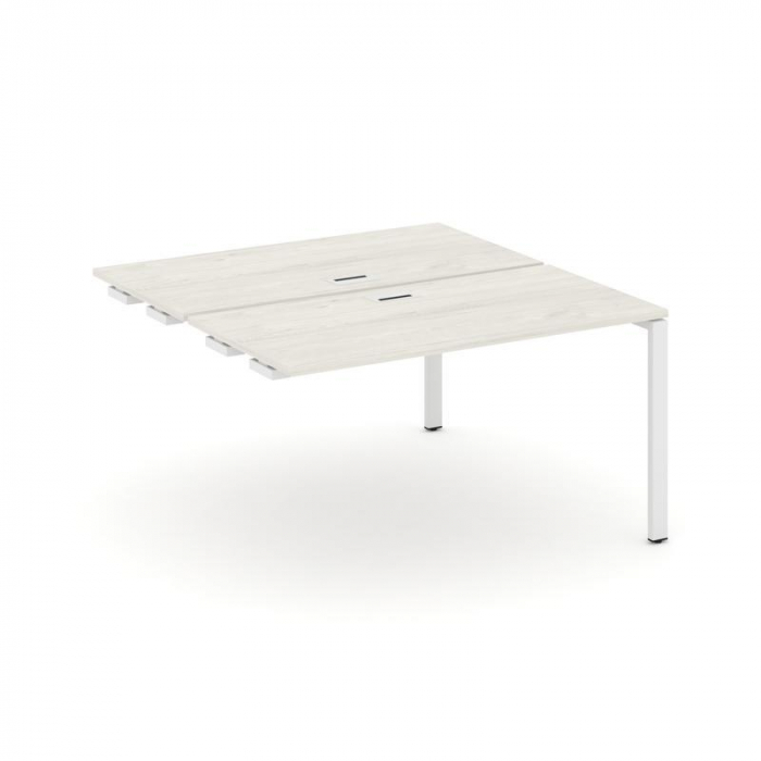 Стайл Проджект Стол-приставка к опор. элем. SN-6P.DPRS-022 Дуб Наварра/Металл Белый 1180*1632*750