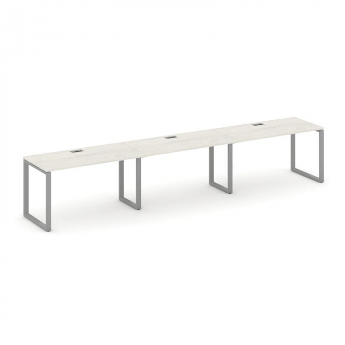 Стайл Проджект Рабочая станция 1 сторон. SN-6O.ORS-053 Дуб Наварра/Металл Серый 4140*800*750