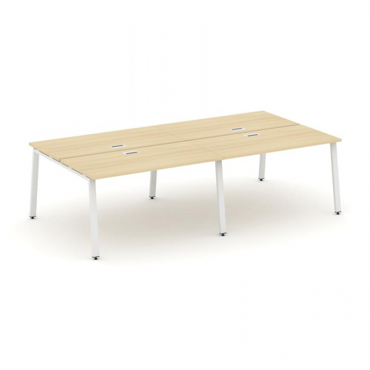 Style Project Рабочая станция 2-х сторон. SN-6A.DRS-031 Акация Лорка/Металл Белый 1960*1232*750