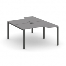 Стайл Проджект Рабочая станция эргономичная SN-6P.DRPA-022 Серый Пепел/Металл Антрацит 1580*1632/199