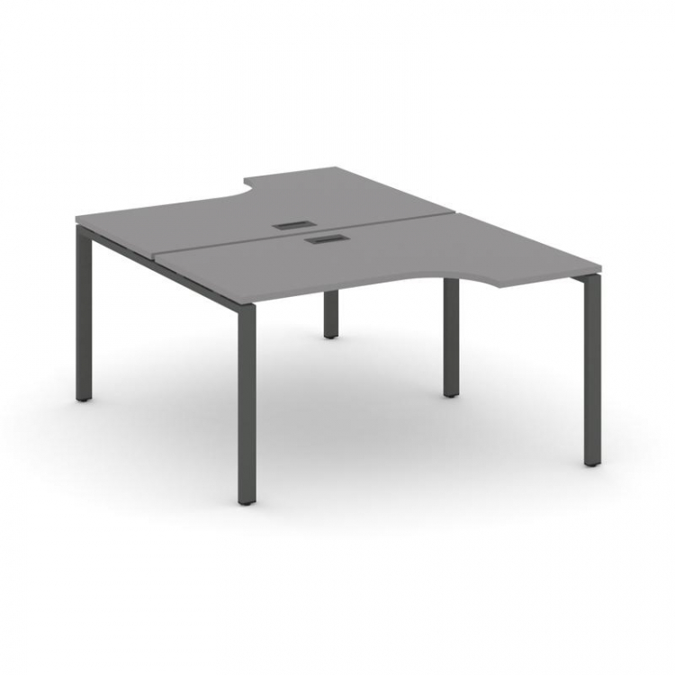 Стайл Проджект Рабочая станция эргономичная SN-6P.DRPA-022 Серый Пепел/Металл Антрацит 1580*1632/199