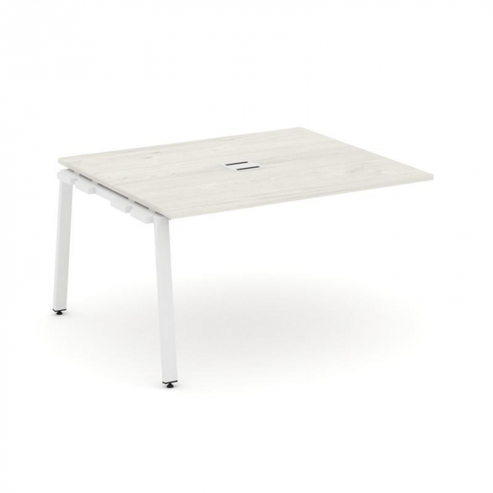 Стайл Проджект Проходной наб. элем. перег. стола SN-6A.NSPRG-034 Дуб Наварра/Металл Белый 1580*1180*