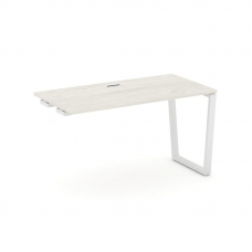 Style Project Стол-приставка к опор. элем. SN-6T2.OPRS-021 Дуб Наварра/Металл Белый/Заглушка Пластик