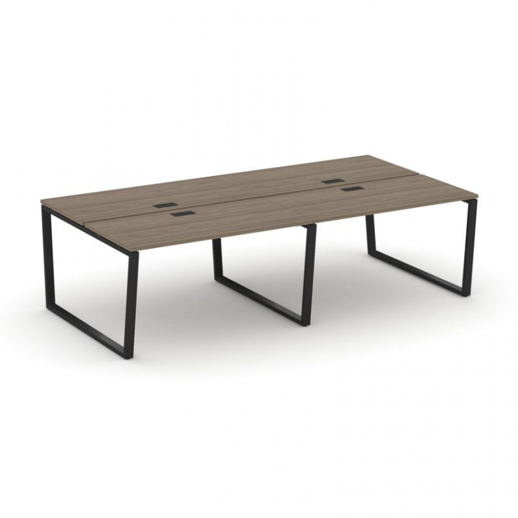 Style Project Рабочая станция 2-х сторон. SN-6T2.DRS-044 Вяз Благородный/Металл Черный/Заглушка Плас