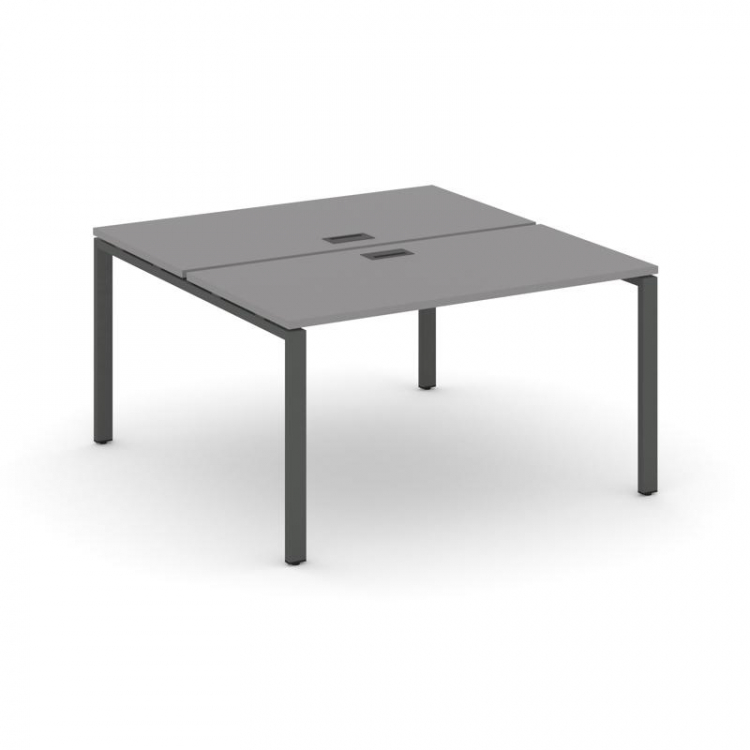 Стайл Проджект Рабочая станция двухсторонняя SN-6P.DRS-023 Серый Пепел/Металл Антрацит 1380*1632*750