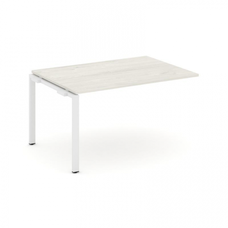 Style Project Проходной наб. элем. перег. стола SN-6P.NSPRG-002.3 Дуб Наварра/Металл Белый 1180*980*