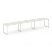 Style Project Рабочая станция 1 сторон. SN-6O.ORS-034 Дуб Наварра/Металл Белый 4740*600*750