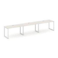 Style Project Рабочая станция 1 сторон. SN-6O.ORS-033 Дуб Наварра/Металл Белый 4140*600*750