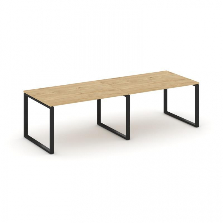 Style Project Стол переговорный SN-6O.SPRG-012.3 Тиквуд Светлый/Металл Черный 2360*980*750