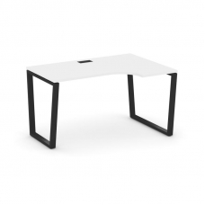 Style Project Стол рабочий эргоном. SN-6T2.SPA-001(R) Белый/Металл Черный/Заглушка Пластик Черный 13