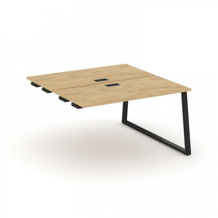 Style Project Стол-приставка к опор. элем. SN-6T1.DPRS-012 Тиквуд Светлый/Металл Черный/Заглушка Пла