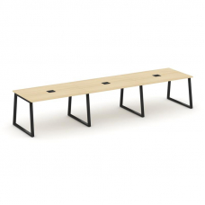 Style Project Стол переговорный SN-6T1.SPRG-021 Акация Лорка/Металл Черный/Заглушка Металл Черный 29