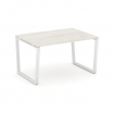 Style Project Стол переговорный SN-6T2.SPRG-001.3 Дуб Наварра/Металл Белый 980*980*750