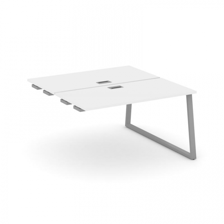 Style Project Стол-приставка к опор. элем. SN-6T1.DPRS-004 Белый/Металл Серый/Заглушка Пластик Сереб