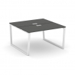 Style Project Рабочая станция 2-х сторон. SN-6T2.DRS-012 Антрацит/Металл Белый/Заглушка Пластик Белы