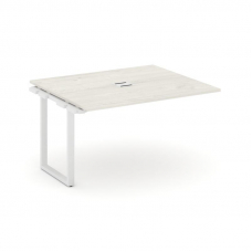 Style Project Проходной наб. элем. перег. стола SN-6O.NSPRG-034 Дуб Наварра/Металл Белый 1580*1180*7