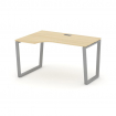 Style Project Стол рабочий эргоном. SN-6T2.SPA-001(L) Акация Лорка/Металл Серый/Заглушка Пластик Сер