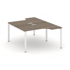 Style Project Рабочая станция эргоном. SN-6P.DRPA-021 Вяз Благородный/Металл Белый 1380*1632/1992*75