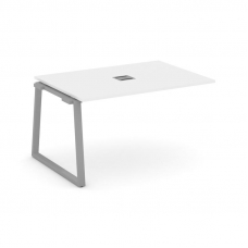 Style Project Проходной наб. элем. перег. стола SN-6T1.NSPRG-003 Белый/Металл Серый/Заглушка Металл