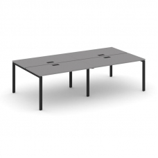 Стайл Проджект Рабочая станция двухсторонняя SN-6P.DRS-043 Серый Пепел/Металл Черный 2760*1432*750