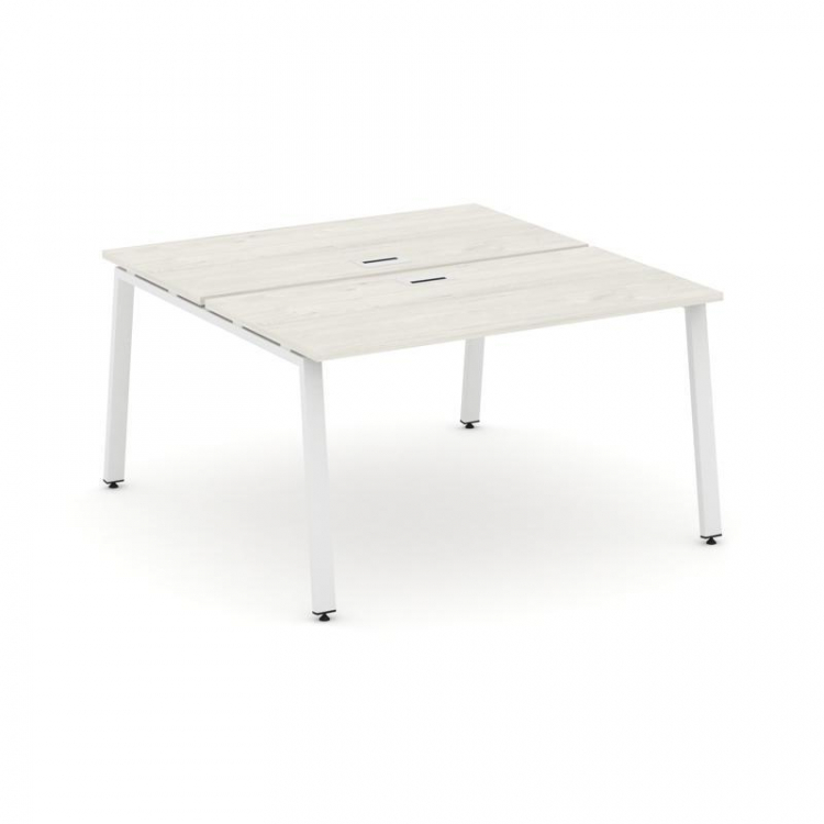 Style Project Рабочая станция 2-х сторон. SN-6A.DRS-001 Дуб Наварра/Металл Белый 980*1232*750