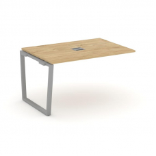 Style Project Проходной наб. элем. перег. стола SN-6T2.NSPRG-002 Тиквуд Светлый/Металл Серый/Заглушк