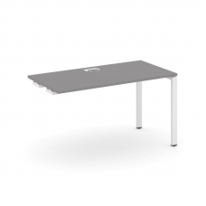 Стайл Проджект Стол приставка к опорным элементам SN-6P.OPRS-013 Серый Пепел/Металл Белый 1380*700*7