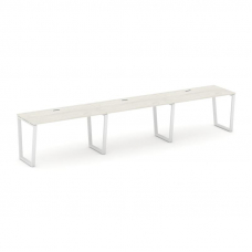 Style Project Рабочая станция 1 сторон. SN-6T2.ORS-043 Дуб Наварра/Металл Белый/Заглушка Пластик Бел