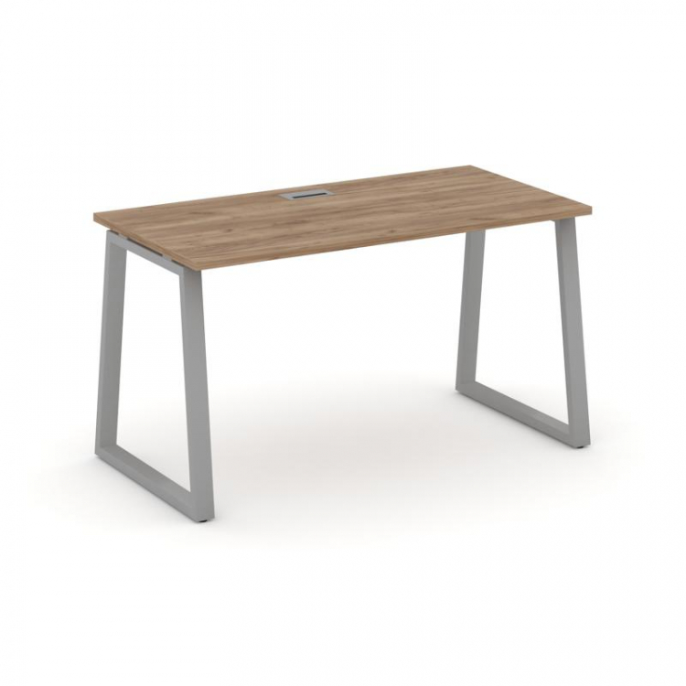 Style Project Стол письменный SN-6T1.SP-003 Дуб Табак/Металл Серый/Заглушка Пластик Серебро 1380*600