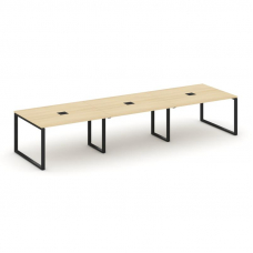 Стайл Проджект Стол переговорный SN-6O.SPRG-052 Акация Лорка/Металл Черный 3540*1180*750