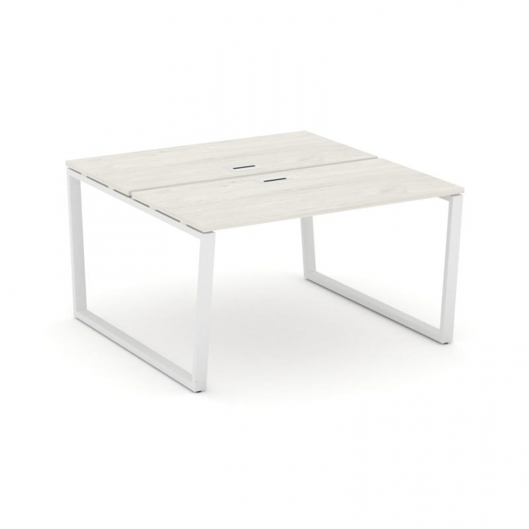 Style Project Рабочая станция 2-х сторон. SN-6T2.DRS-024 Дуб Наварра/Металл Белый/Заглушка Пластик Б