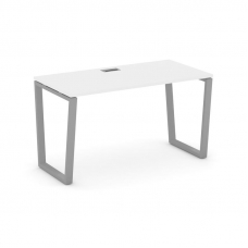 Style Project Стол письменный SN-6T2.SP-015 Белый/Металл Серый/Заглушка Пластик Серебро 1780*700*750