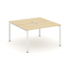 Style Project Рабочая станция 2-х сторон. SN-6P.DRS-013 Акация Лорка/Металл Белый 1380*1432*750