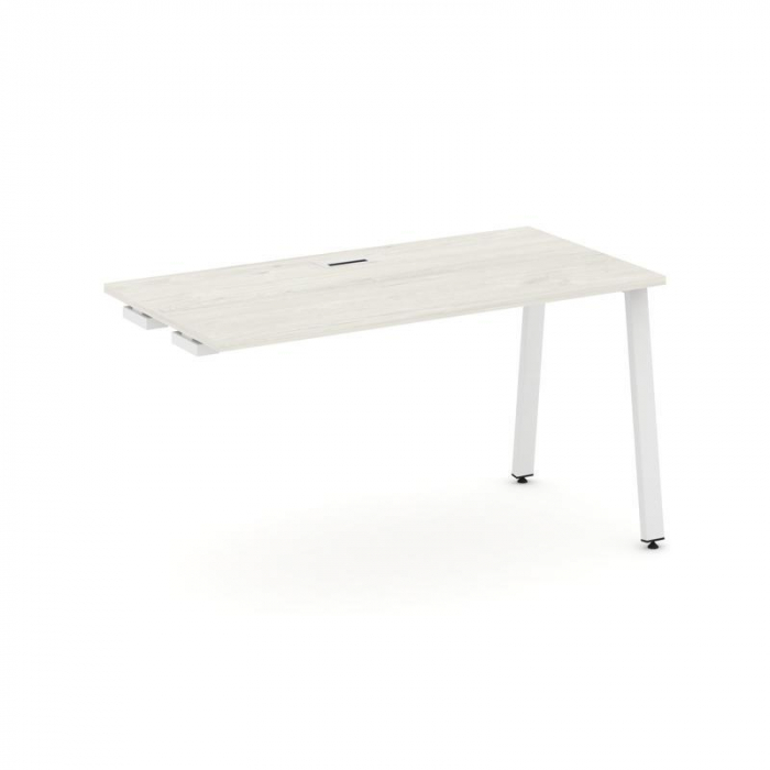 Style Project Стол-приставка к опор. элем. SN-6A.OPRS-022 Дуб Наварра/Металл Белый 1180*800*750